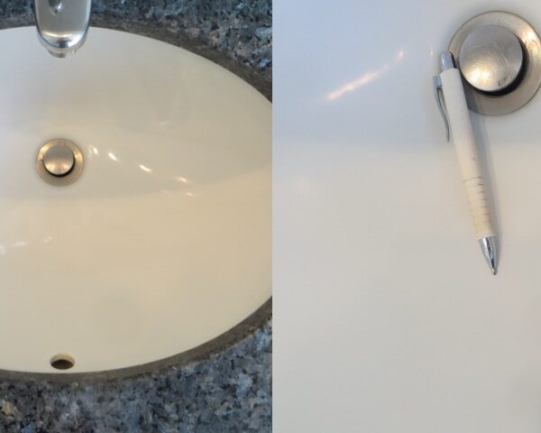 Waschbeckenreparatur nachher